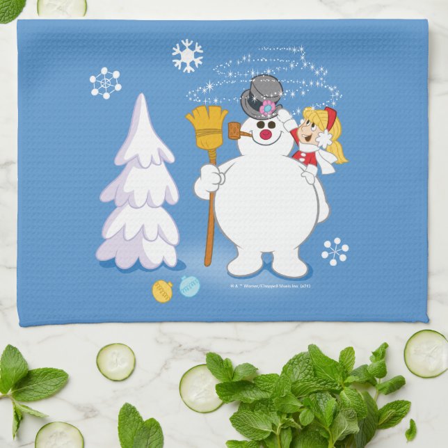 Frosty the Snowman™ | Frosty & Karen Winter Fun Tea Towel (Folded)