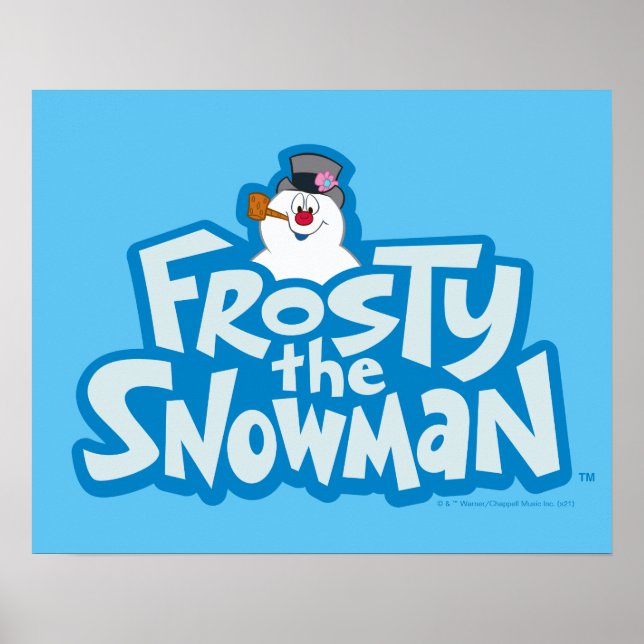 Frosty the Snowman™ | Frosty Stacked Logo Poster (Front)