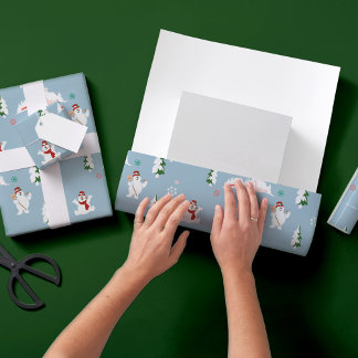 Frosty the Snowman™ | Frosty Winter Pattern Wrapping Paper Sheet