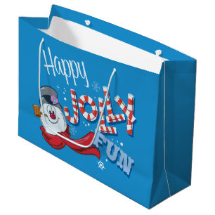 Frosty the Snowman™   Happy Jolly Fun Large Gift Bag