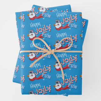 Frosty the Snowman™ | Happy Jolly Fun Wrapping Paper Sheet