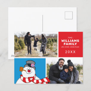 Frosty The Snowman Holiday Family Photo Collage