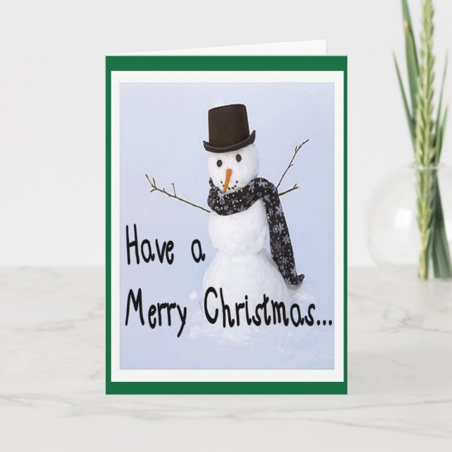 Frosty The Snowman Humourous Christmas Card (Front)