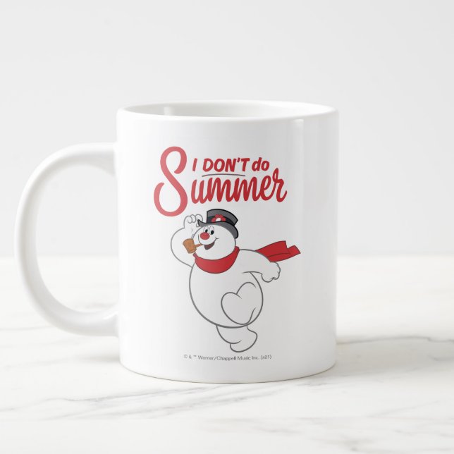 Frosty the Snowman™ | I Don't Do Summer Large Coffee Mug (Left)