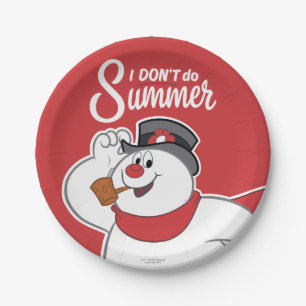 Frosty the Snowman™   I Don't Do Summer Paper Plate