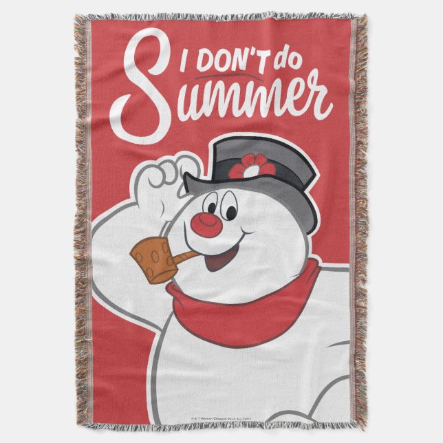 Frosty the Snowman™ | I Don't Do Summer Throw Blanket (Front Vertical)