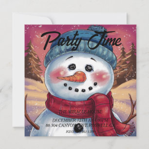 Frosty the Snowman Invitation