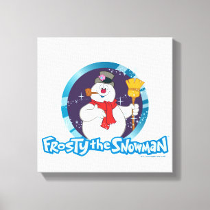 Frosty the Snowman™   Magical Frosty Portrait Canvas Print