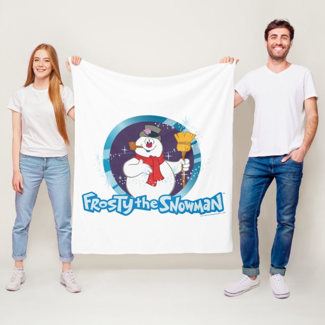 Frosty the Snowman™ | Magical Frosty Portrait Fleece Blanket (In Situ)