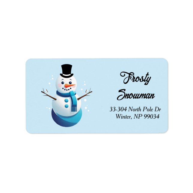 Frosty The Snowman Return Address Label (Front)