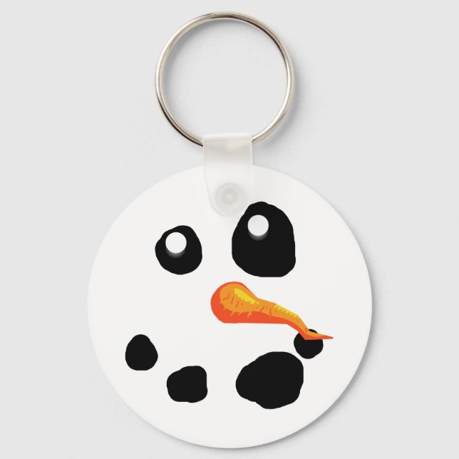 Frosty the Snowman Smiling Key Ring (Front)