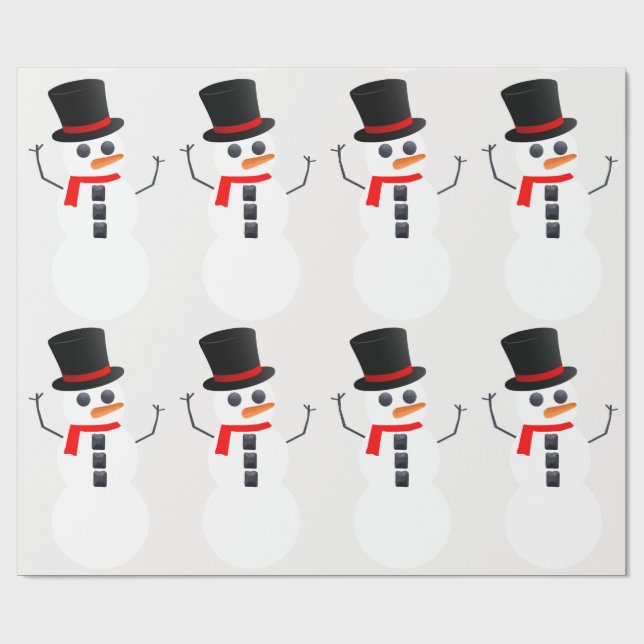 Frosty The Snowman Wrapping Paper (Flat)