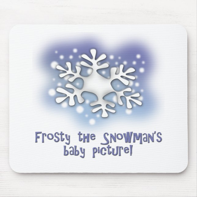 Frosty the snowman's baby pictures mouse mat (Front)