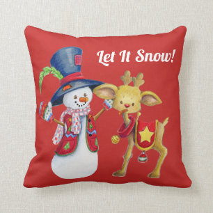 Frosty The Winter Snowman Cushion