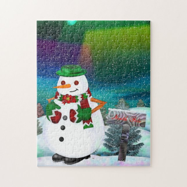 Frosty Town Christmas JIGSAW GIFT Jigsaw Puzzle (Vertical)