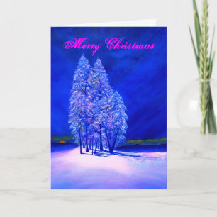 Frosty Trees Holiday Card