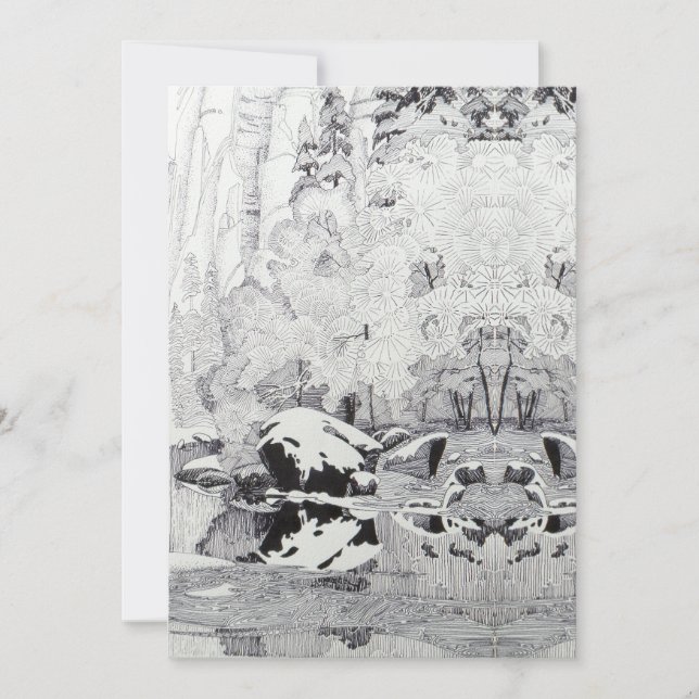 Frosty Trees in West Fork Holiday Card (Front)