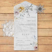 Frosty Winter Pastel Floral Modern Details