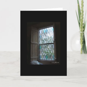 Frosty Winter Window Blank Card