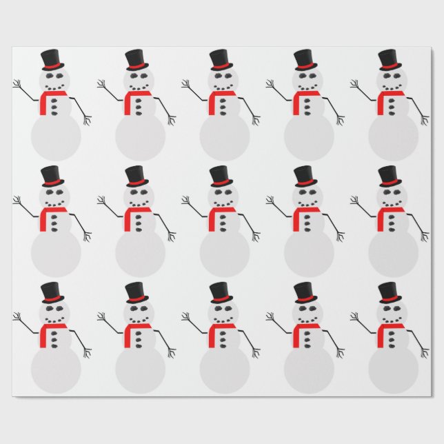 Frosty Wrapping Paper (Flat)