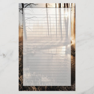 Frosty Yellowstone Morning Stationery
