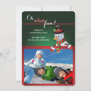 Frosty's Frame Holiday Photo Card