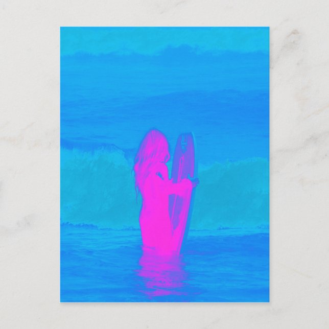 Frothing Neon Postcard (Front)