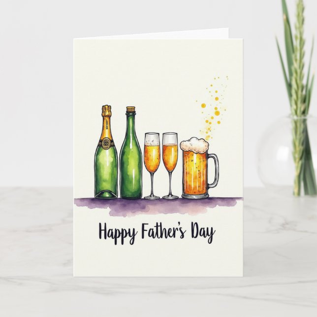 Frothy Brew Fathers Day Card (Front)