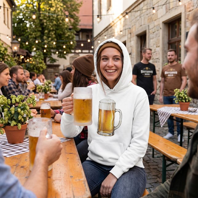 Frothy Cold Beer Mug Drinker Hoodie (Creator Uploaded)