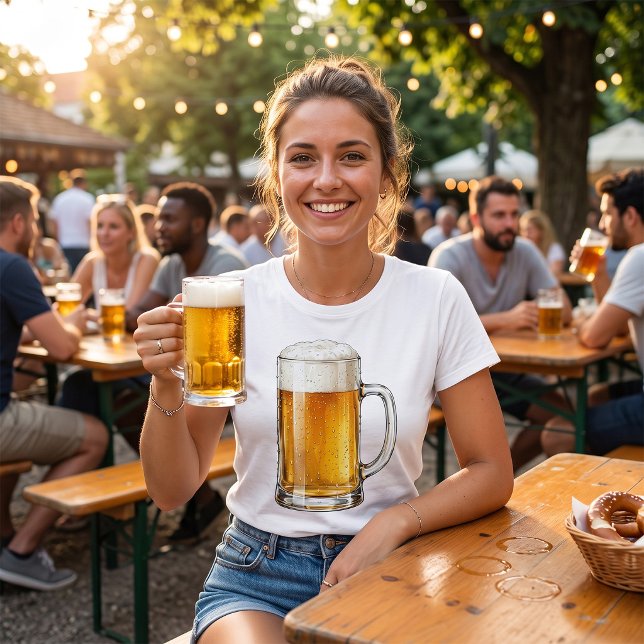 Frothy Cold Beer Mug Drinker T-Shirt (Creator Uploaded)