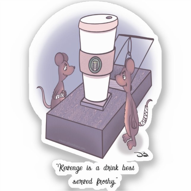 Frothy Custom Cut Sticker (Front)