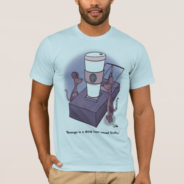 Frothy Men's Light Blue T-Shirt (Front)