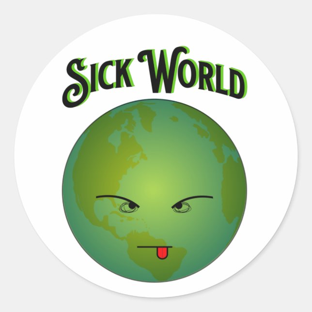 Frown World - Sick World - Sticker (Front)