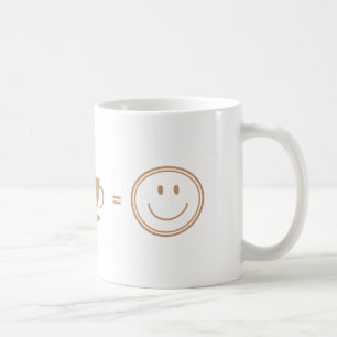 Frowning face + coffee = happy face  mug
