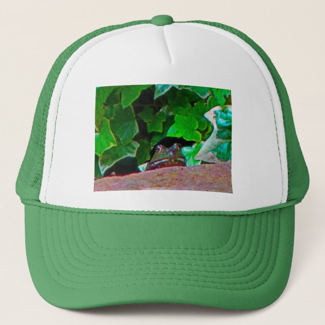 Frowning Frog Trucker Hat (Front)