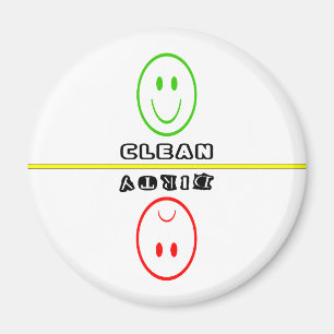 Frowny/Smiley Face Clean/Dirty Dishes Magnet