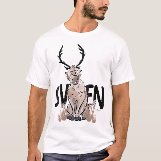 Frozen 2 - Sven Watercolor T-Shirt (Front)