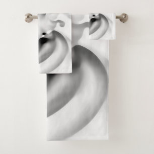 Frozen: Abstract Grey, White & Black Bath Towel Set