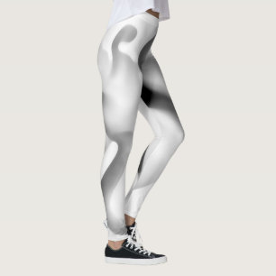 Frozen: Abstract Grey, White & Black Leggings