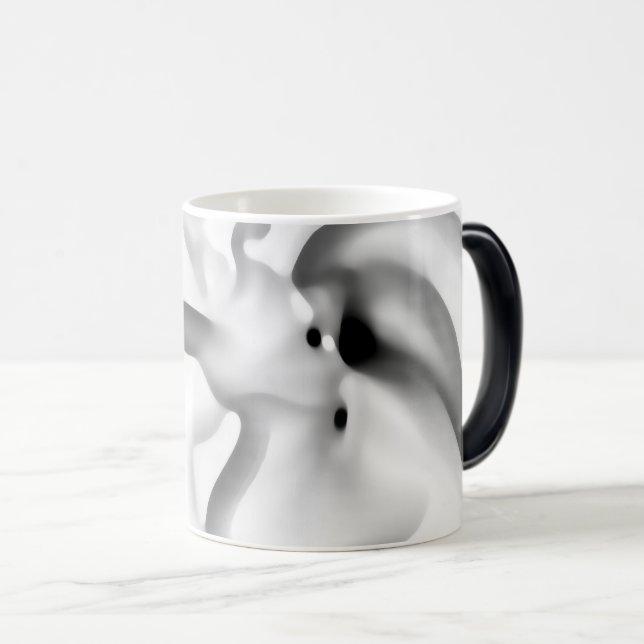 Frozen: Abstract Grey, White & Black Magic Mug (Front Right)