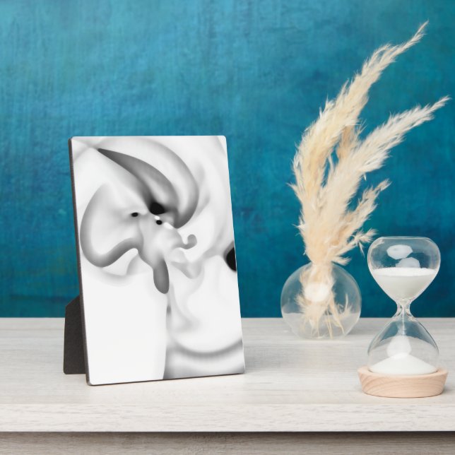 Frozen: Abstract Grey, White & Black Plaque (Side)