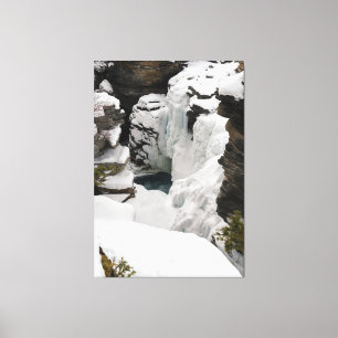 Frozen Athabasca Falls Canvas Print