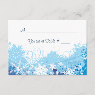 FROZEN Bar Bat Mitzvah Escort Seating Card