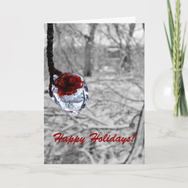 "Frozen Berries" Holiday Card (Front)