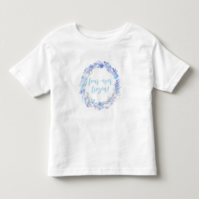 Frozen Birthday 4th Birthday Frozen T-Shirt (Front)