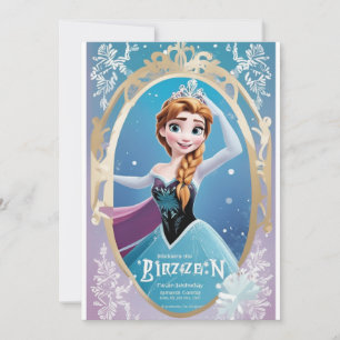 frozen birthday  invitation
