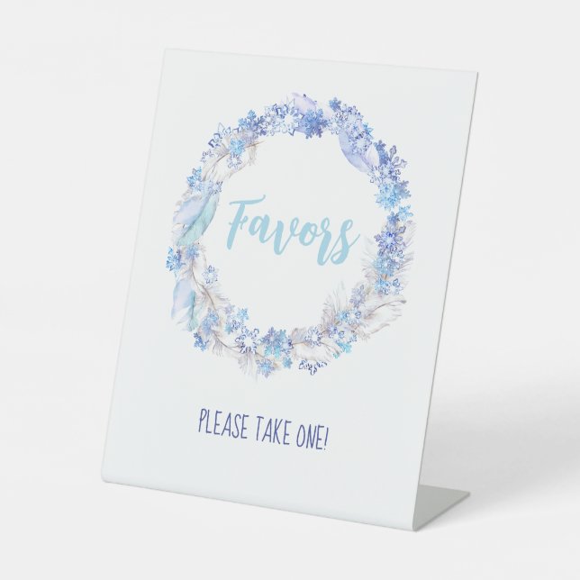 Frozen Birthday Party Favours Sign (Front)
