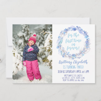 Frozen Birthday Photo Invite Any Age Frozen Invite