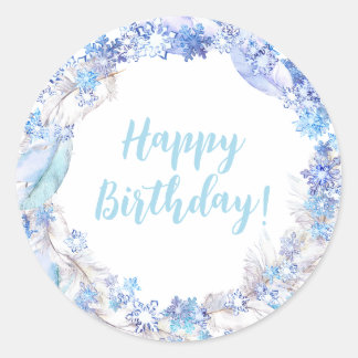 Frozen Birthday Stickers