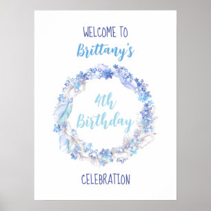 Frozen Birthday Welcome Poster
